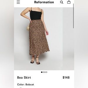 REFORMATION - Bea Skirt (bobcat)